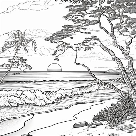 Coloring Pages Of Beaches