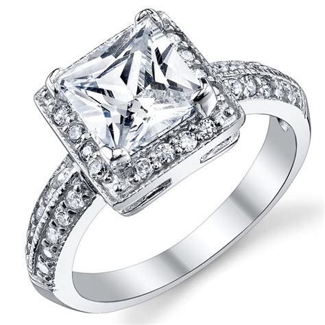 realistic cubic zirconia engagement rings
