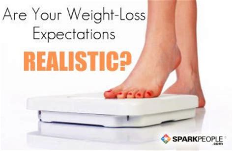 Realistic expectations for weight loss