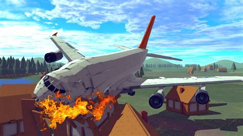 realistic plane crash game
