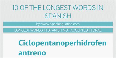 really long spanish words