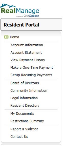 realmanage resident portal