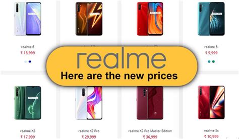 realme all mobile price list