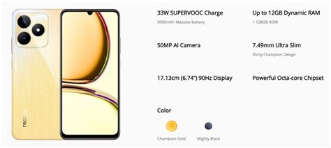 realme c53 specs