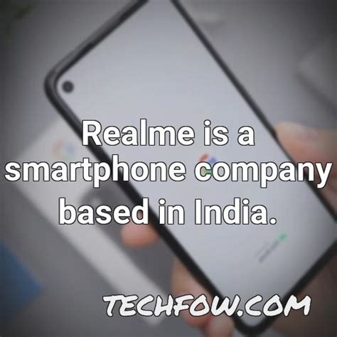 realme is made in which country