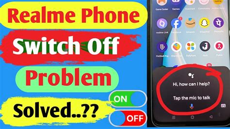 realme phone switch off problem