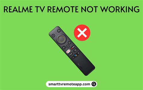 realme tv remote not working