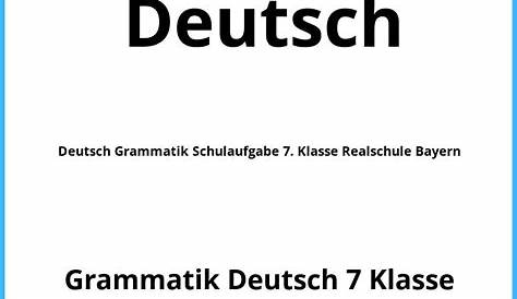 Deutsch 7 Bayern Realschule - Durchblicker