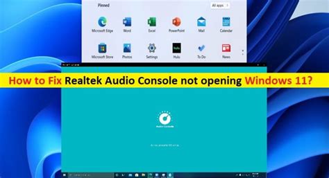 realtek audio console not opening windows 11