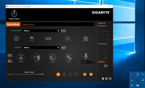 realtek audio control gigabyte download
