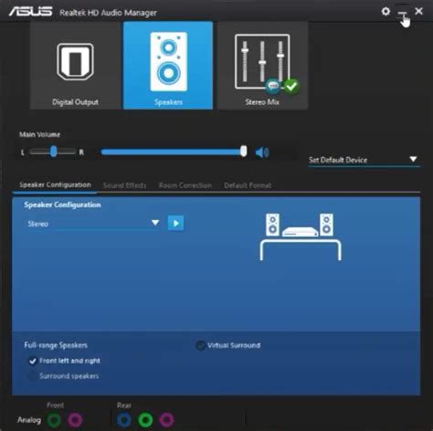 realtek audio manager windows 10 chip