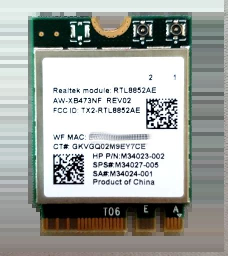 realtek rtl8852ae wifi driver