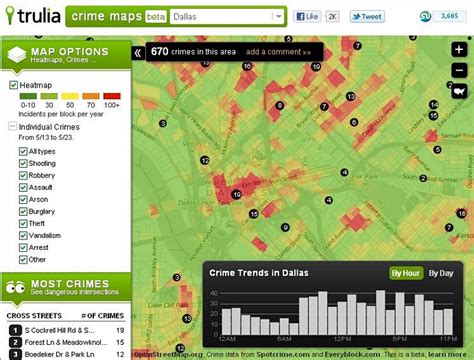 realtor.com crime heat map