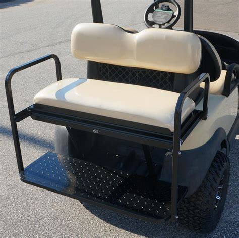 Madjax Genesis 300 Aluminum Golf Cart Rear Flip Seat for Club Car