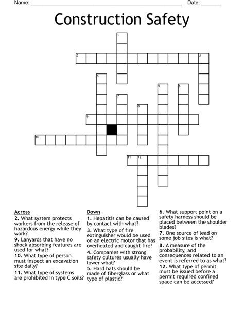Stop Work Crossword Clue Rectangle Circle