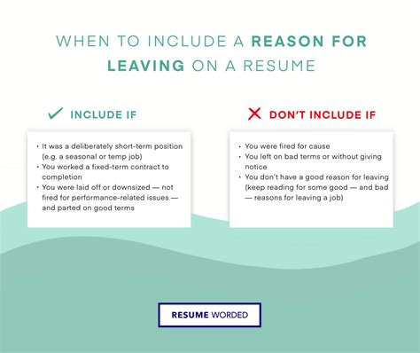 reason you left job examples