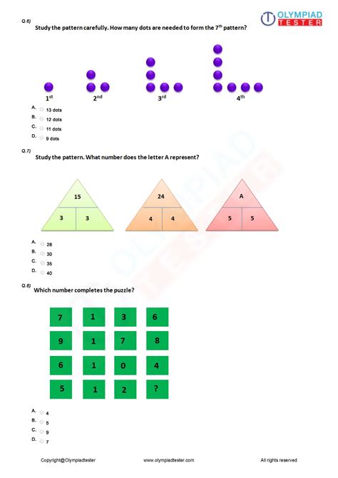 reasoning questions for class 4 with answers pdf term 2