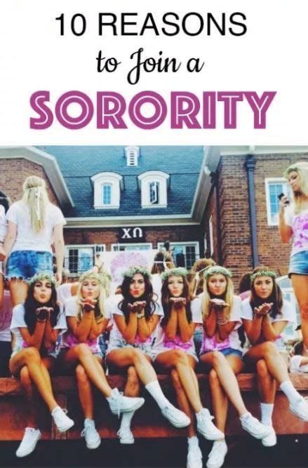 reasons why to join a sorority