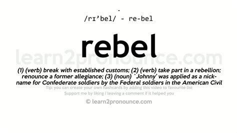 rebel meaning in marathi with example