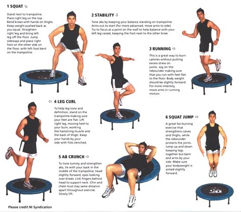 Rebounder Trampoline Exercises