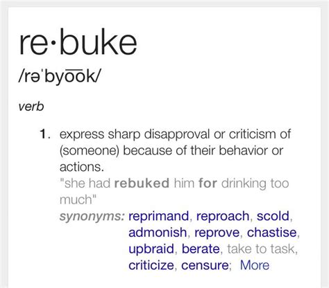 Rebuke Explained: Definition & Examples