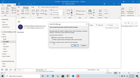recall message outlook 365 webmail