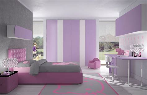 Recamara Gris Con Lila