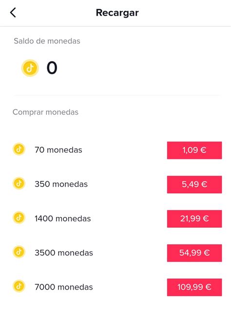 recargar en tik tok