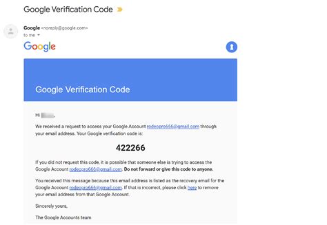 received google verification code from unknown number