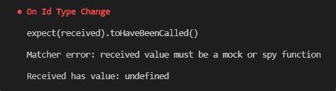 received value must be a mock or spy function