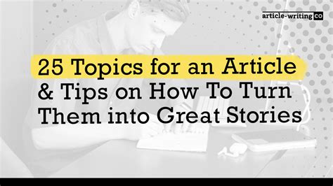 recent topics for article writing