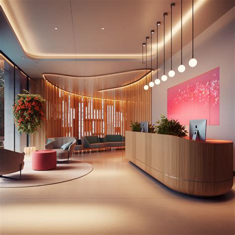 reception area and support spaces