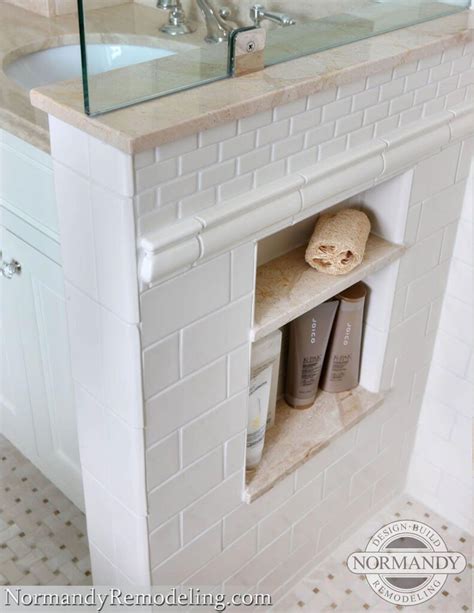 Recessed Marble Shelves