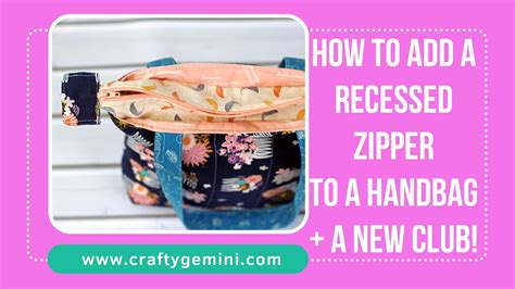 Recessed Zipper Tote Bag Tutorial
