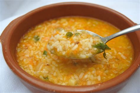 receta de sopa de arroz