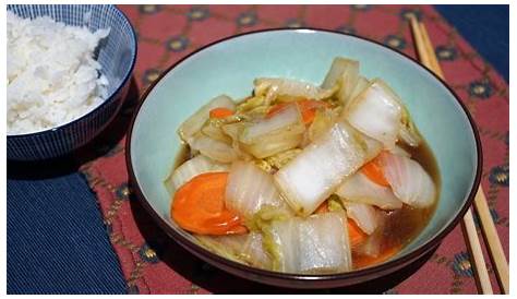 Poêlée de chou chinois aux carottes et au saumon : Diet & Délices