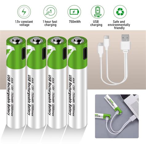 Rechargeable Aaa Batteries Usb