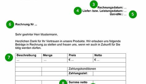 Kostenlose PDF Rechnung - 100 Vorlagen zum Drucken, Online-Zahlung