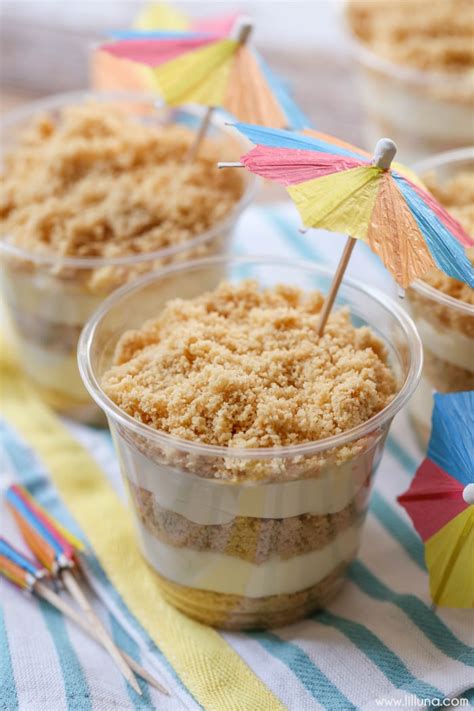 Hawaiian Sand Cups Recipe Beach themed Dessert recipe