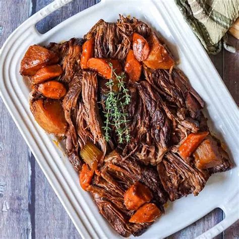 Oven Baked Chuck Roast Recipe Cooking With Bliss