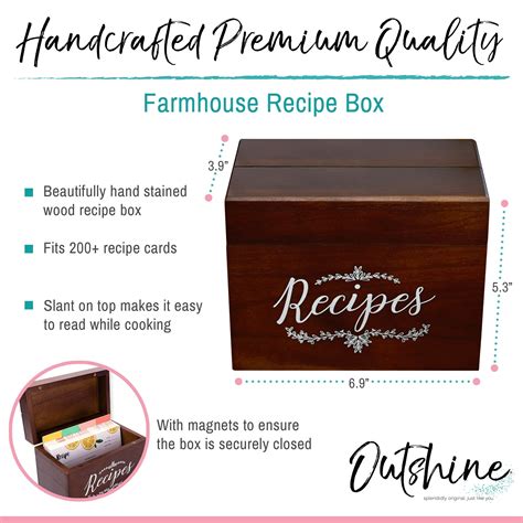 Recipe Box Dimensions