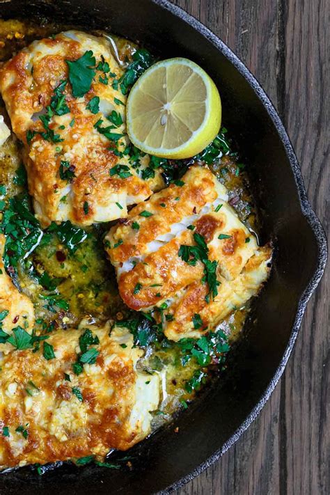 Lemon & Garlic Butter Baked Cod The English Kitchen
