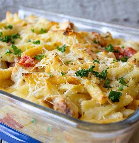 recipe for chicken pasta bake uk