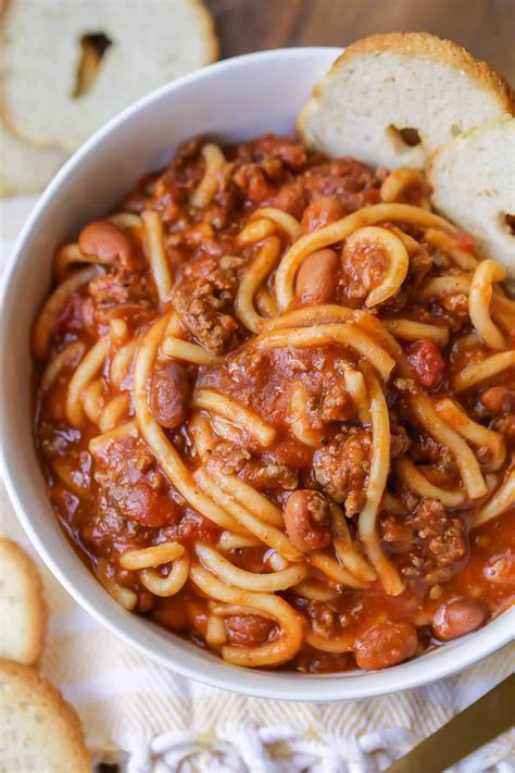 recipe for chili beans and pasta