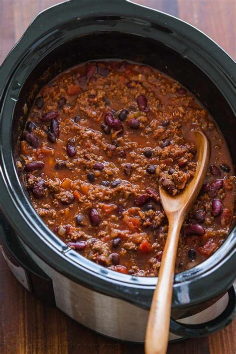 recipe for crock pot chili beans ground beef