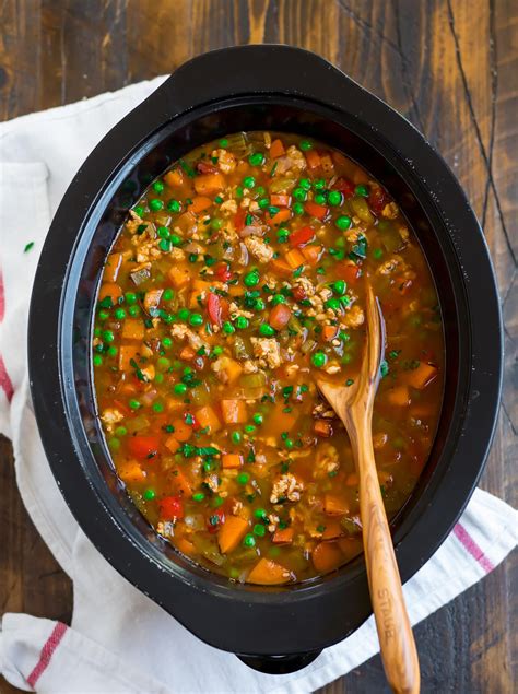 recipe for hamburger vegetable soup in crock
