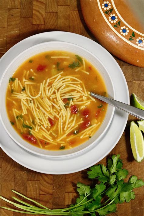 recipe for sopa de fideo