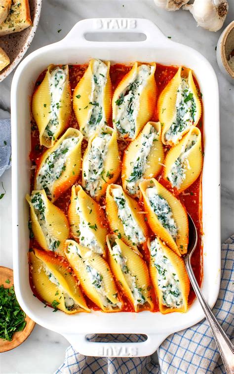Stuffed Shells Recipe (Spinach and Cheese) Cooking Classy