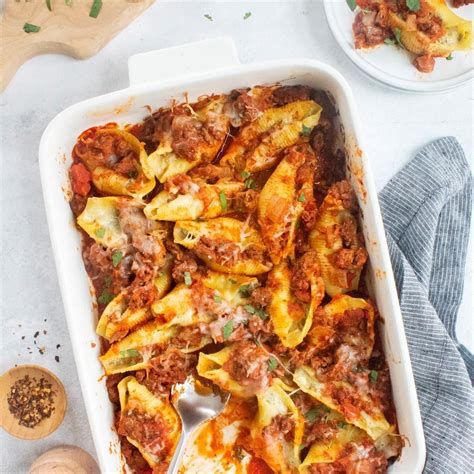 recipe for stuffed shells with meat