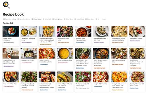 Recipe List Notion